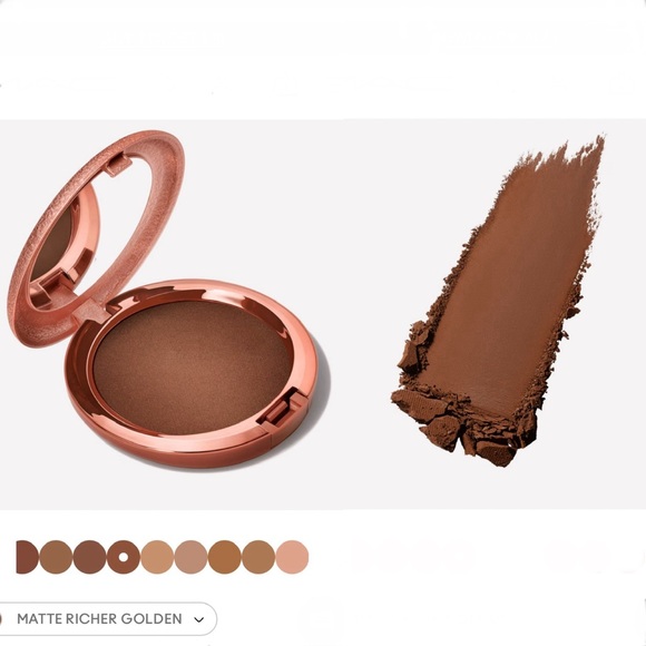 M•A•C SKINFINISH MATTE BRONZER collection set W/ BRUSH - Picture 3 of 16